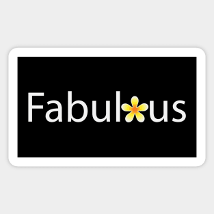 Fabulous artistic typography design Sticker